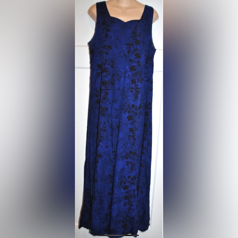 APRIL CORNELL Floral Cottage core Garden Party Casual Maxi Dress size L Womens